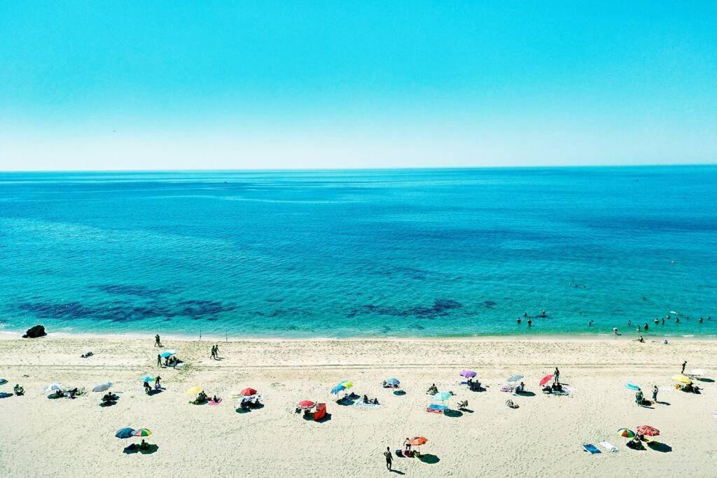 Ferienwohnung Estudio Vista Mar Com A/C E Acesso Privado A Praia Sesimbra Exterior foto