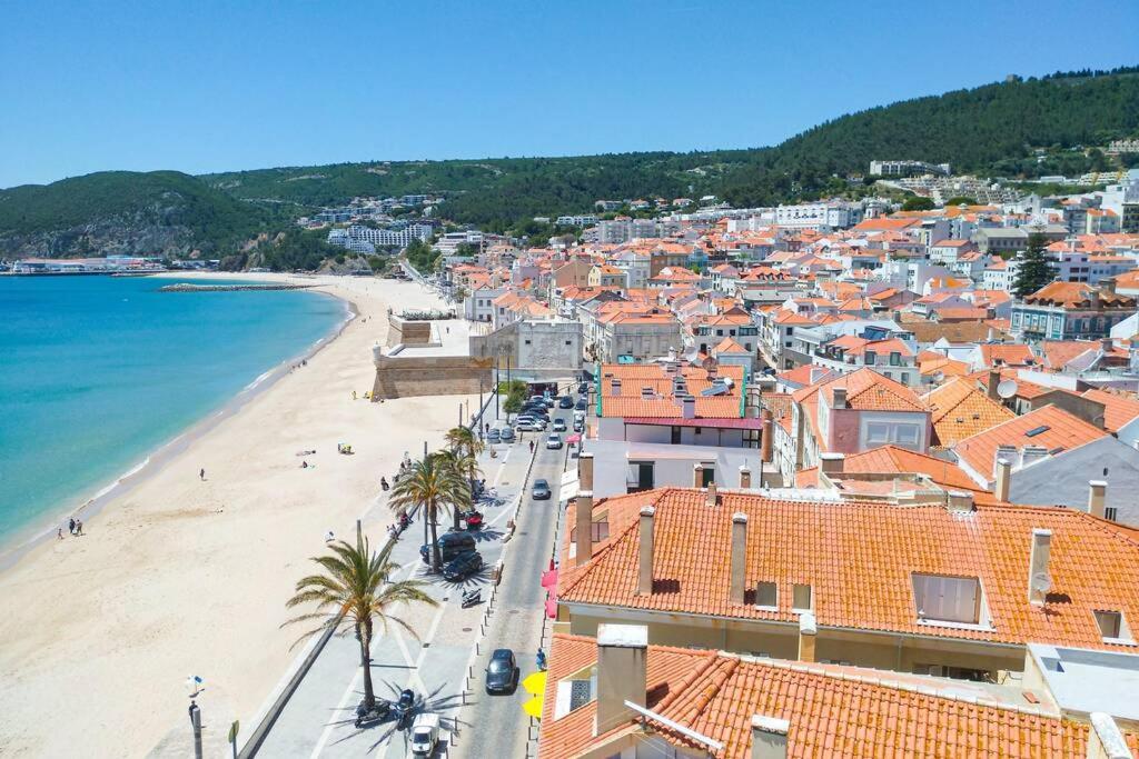 Ferienwohnung Estudio Vista Mar Com A/C E Acesso Privado A Praia Sesimbra Exterior foto