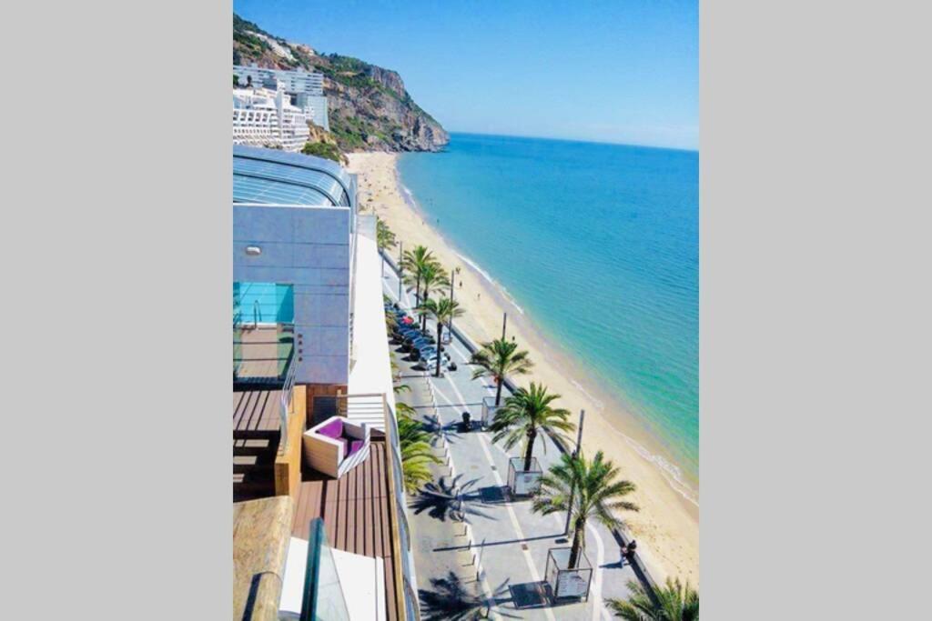 Ferienwohnung Estudio Vista Mar Com A/C E Acesso Privado A Praia Sesimbra Exterior foto
